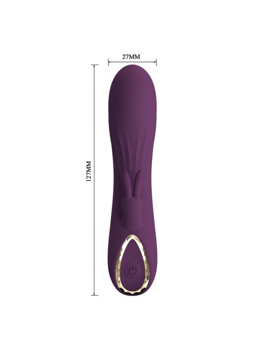 PRETTY LOVE LANDYN VIBRADOR RABBIT RECARGABLE 10 FUNCIONES MORADO