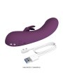 PRETTY LOVE LANDYN VIBRADOR RABBIT RECARGABLE 10 FUNCIONES MORADO