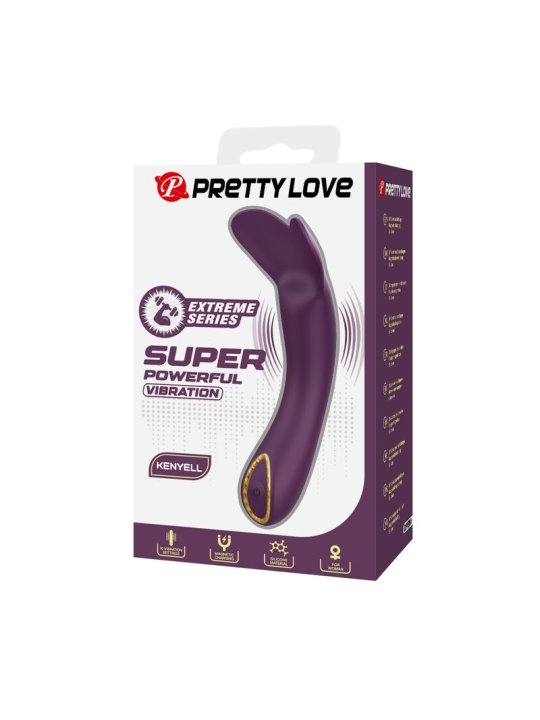 PRETTY LOVE KENYELL VIBRADOR RECARGABLE 10 FUNCIONES MORADO