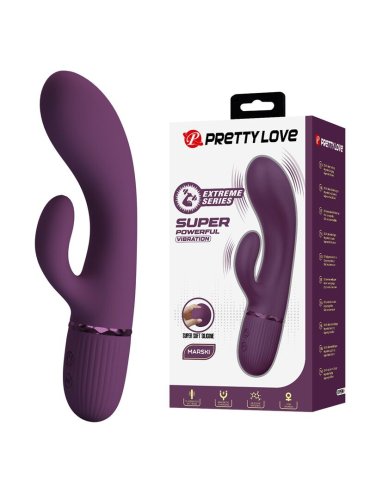 PRETTY LOVE MARGIE VIBRADOR RABBIT RECARGABLE 10 FUNCIONES MORADO