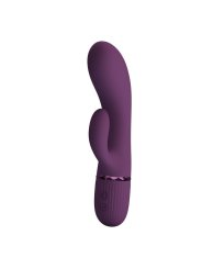 PRETTY LOVE MARGIE VIBRADOR RABBIT RECARGABLE 10 FUNCIONES MORADO