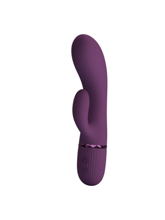 PRETTY LOVE MARGIE VIBRADOR RABBIT RECARGABLE 10 FUNCIONES MORADO