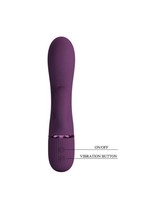 PRETTY LOVE MARGIE VIBRADOR RABBIT RECARGABLE 10 FUNCIONES MORADO