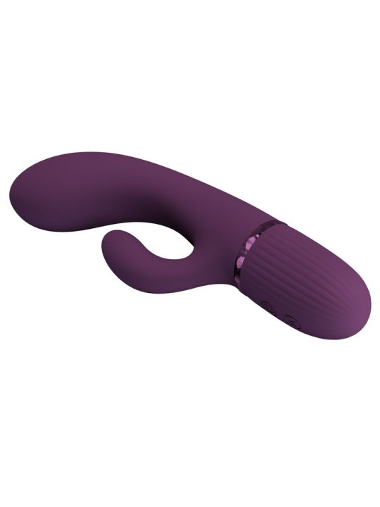 PRETTY LOVE MARGIE VIBRADOR RABBIT RECARGABLE 10 FUNCIONES MORADO
