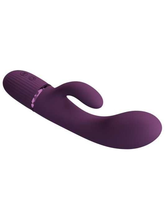 PRETTY LOVE MARGIE VIBRADOR RABBIT RECARGABLE 10 FUNCIONES MORADO