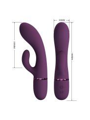 PRETTY LOVE MARGIE VIBRADOR RABBIT RECARGABLE 10 FUNCIONES MORADO