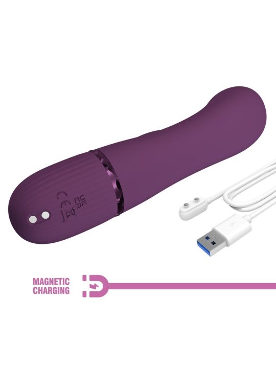 PRETTY LOVE MARGIE VIBRADOR RABBIT RECARGABLE 10 FUNCIONES MORADO