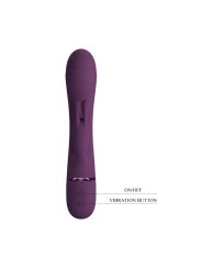 PRETTY LOVE ROCCO VIBRADOR RABBIT RECARGABLE 10 FUNCIONES MORADO