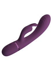 PRETTY LOVE ROCCO VIBRADOR RABBIT RECARGABLE 10 FUNCIONES MORADO