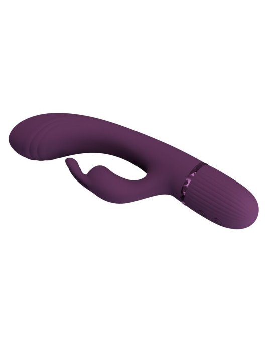 PRETTY LOVE ROCCO VIBRADOR RABBIT RECARGABLE 10 FUNCIONES MORADO