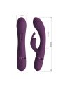 PRETTY LOVE ROCCO VIBRADOR RABBIT RECARGABLE 10 FUNCIONES MORADO