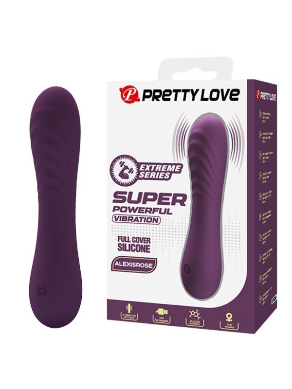 PRETTY LOVE ALEXISROSE VIBRADOR RECARGABLE 10 FUNCIONES MORADO