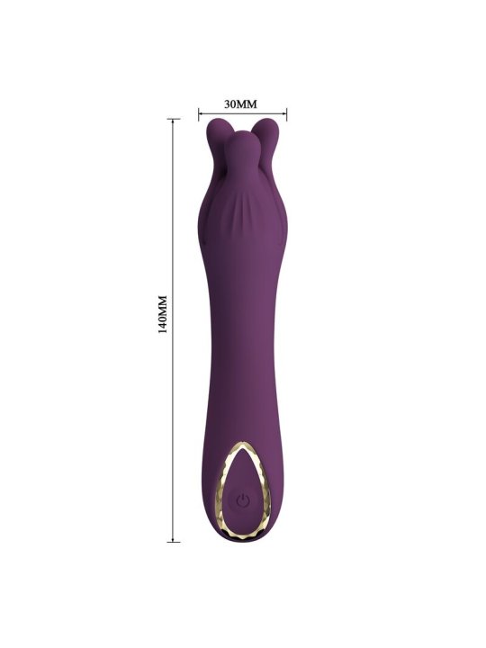 PRETTY LOVE LUNAO VIBRADOR RECARGABLE 10 FUNCIONES MORADO
