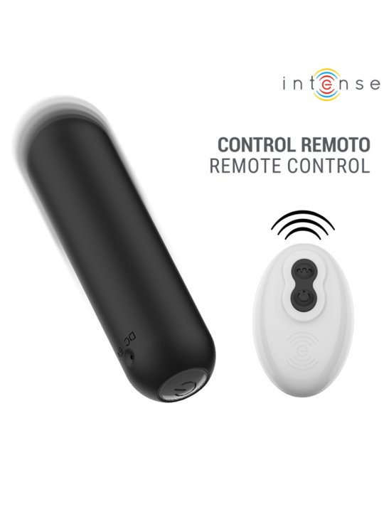 INTENSE JUDY BALA VIBRADORA RECARGABLE CON CONTROL REMOTO NEGRO