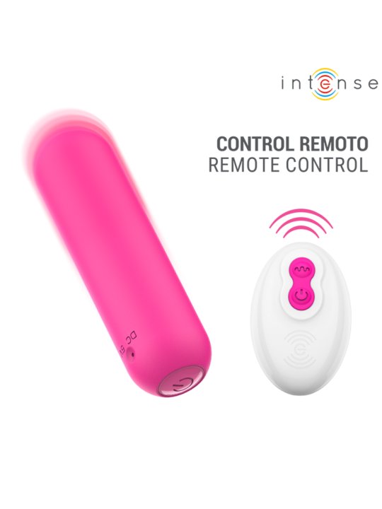 INTENSE JUDY BALA VIBRADORA RECARGABLE CON CONTROL REMOTO ROSA