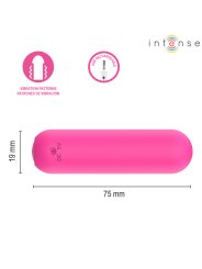 INTENSE JUDY BALA VIBRADORA RECARGABLE CON CONTROL REMOTO ROSA