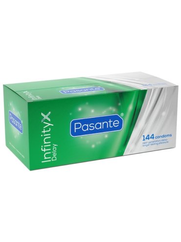PASANTE DELAY INFINITY PRESERVATIVOS RETARDANTES CAJA 144 UNIDADES