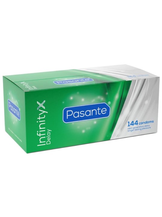 PASANTE DELAY INFINITY PRESERVATIVOS RETARDANTES CAJA 144 UNIDADES