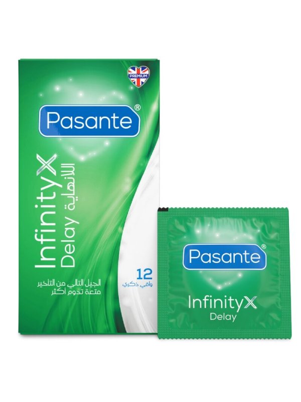 PASANTE DELAY INFINITY PRESERVATIVOS RETARDANTES 12 UNIDADES