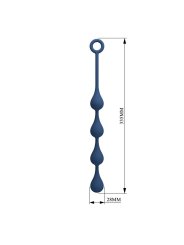 MR PLAY BOLAS ANALES SILICONA AZUL TALLA M 33 CM