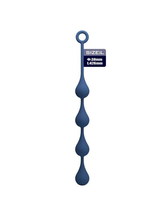 MR PLAY BOLAS ANALES SILICONA AZUL TALLA L 426 CM