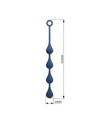 MR PLAY BOLAS ANALES SILICONA AZUL TALLA L 426 CM