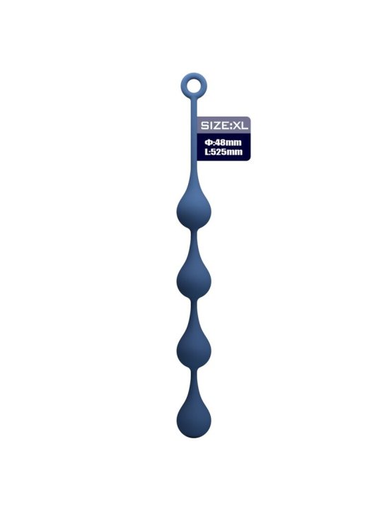 MR PLAY BOLAS ANALES SILICONA AZUL TALLA XL 525 CM