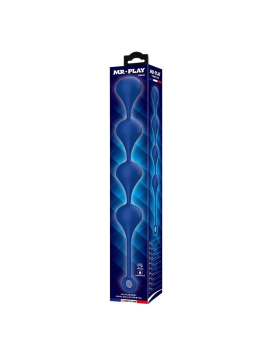 MR PLAY BOLAS ANALES SILICONA AZUL TALLA XL 525 CM