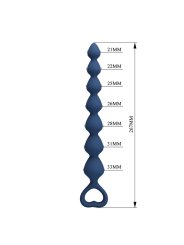 MR PLAY BOLAS ANALES Y PLUG ANAL SILICONA AZUL 267 CM
