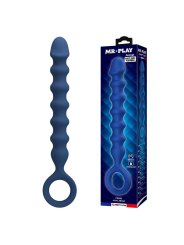 MR PLAY BOLAS ANALES Y PLUG ANAL SILICONA AZUL O 34 CM 285 CM