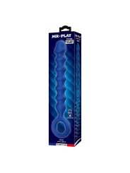 MR PLAY BOLAS ANALES Y PLUG ANAL SILICONA AZUL O 34 CM 285 CM