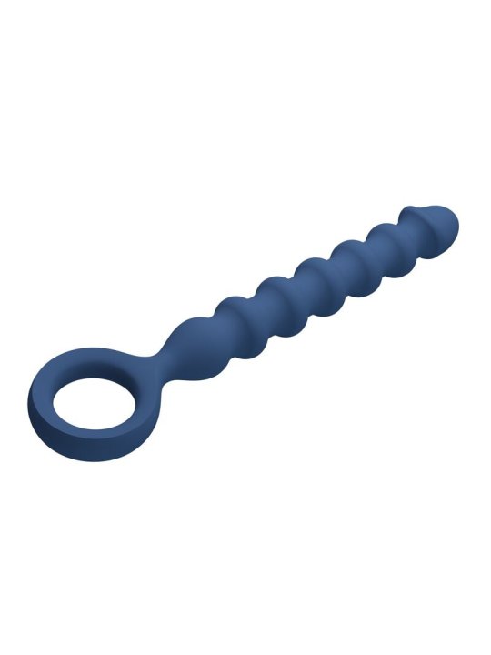 MR PLAY BOLAS ANALES Y PLUG ANAL SILICONA AZUL O 34 CM 285 CM