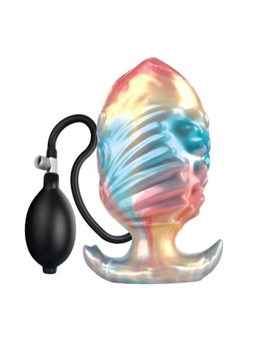 POWER MONSTERS EBON LEVIATHAN PLUG ANAL HINCHABLE FANTASIA TRICOLOR 18 CM