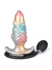POWER MONSTERS EBON LEVIATHAN PLUG ANAL HINCHABLE FANTASIA TRICOLOR 18 CM