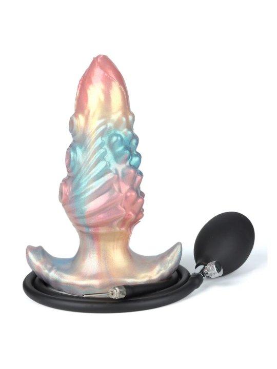 POWER MONSTERS EBON LEVIATHAN PLUG ANAL HINCHABLE FANTASIA TRICOLOR 18 CM