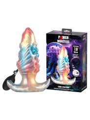 POWER MONSTERS EBON LEVIATHAN PLUG ANAL HINCHABLE FANTASIA TRICOLOR 18 CM