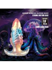 POWER MONSTERS EBON LEVIATHAN PLUG ANAL HINCHABLE FANTASIA TRICOLOR 18 CM