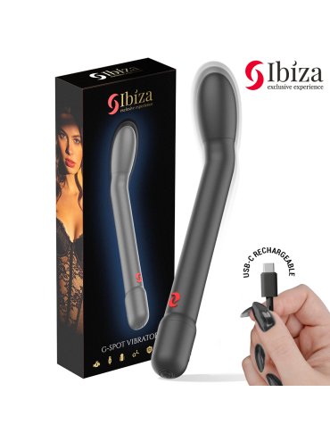 IBIZA VIBRADOR DE PUNTO G CON VIBRACION NEGRO