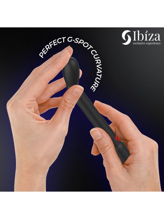 IBIZA VIBRADOR DE PUNTO G CON VIBRACION NEGRO