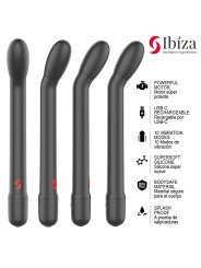 IBIZA VIBRADOR DE PUNTO G CON VIBRACION NEGRO