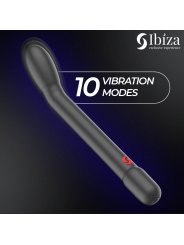 IBIZA VIBRADOR DE PUNTO G CON VIBRACION NEGRO