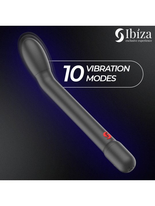 IBIZA VIBRADOR DE PUNTO G CON VIBRACION NEGRO