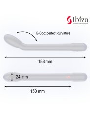 IBIZA VIBRADOR DE PUNTO G CON VIBRACION NEGRO