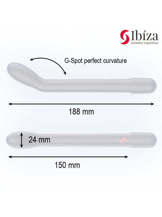 IBIZA VIBRADOR DE PUNTO G CON VIBRACION NEGRO