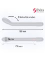 IBIZA VIBRADOR DE PUNTO G CON VIBRACION NEGRO