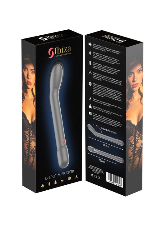 IBIZA VIBRADOR DE PUNTO G CON VIBRACION NEGRO