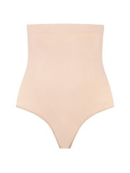BYE BRA TANGA DE TALLE ALTO SIN COSTURAS BEIGE TALLA M
