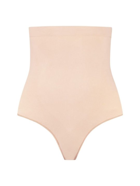 BYE BRA TANGA DE TALLE ALTO SIN COSTURAS BEIGE TALLA M