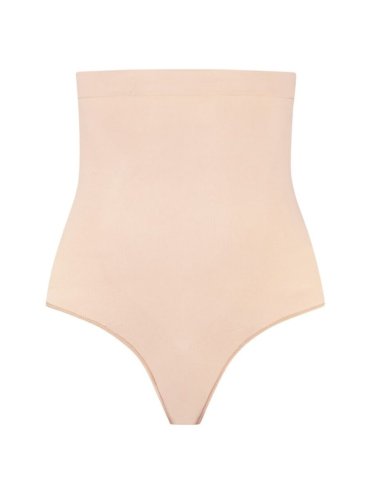 BYE BRA TANGA DE TALLE ALTO SIN COSTURAS BEIGE TALLA XXL