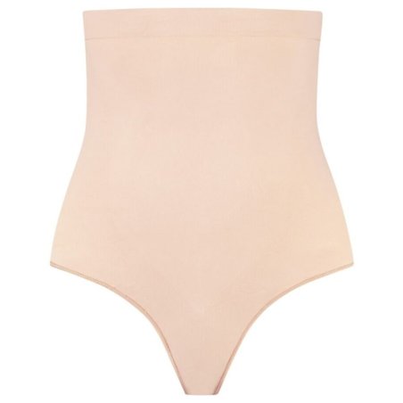 BYE BRA TANGA DE TALLE ALTO SIN COSTURAS BEIGE TALLA XXL